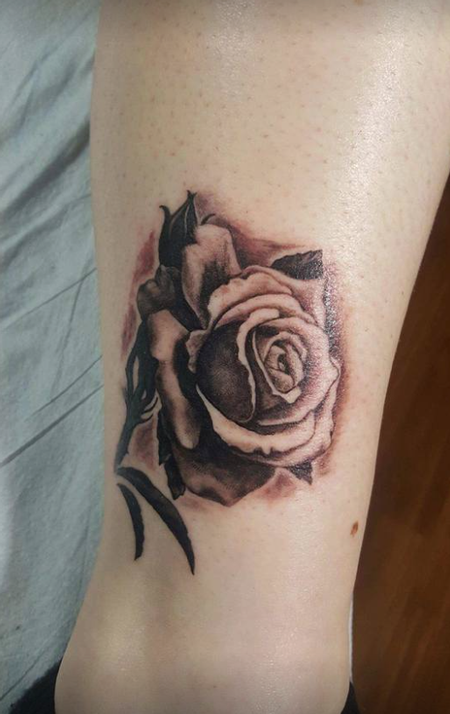 Tattoos - Realistic Rose - 129486